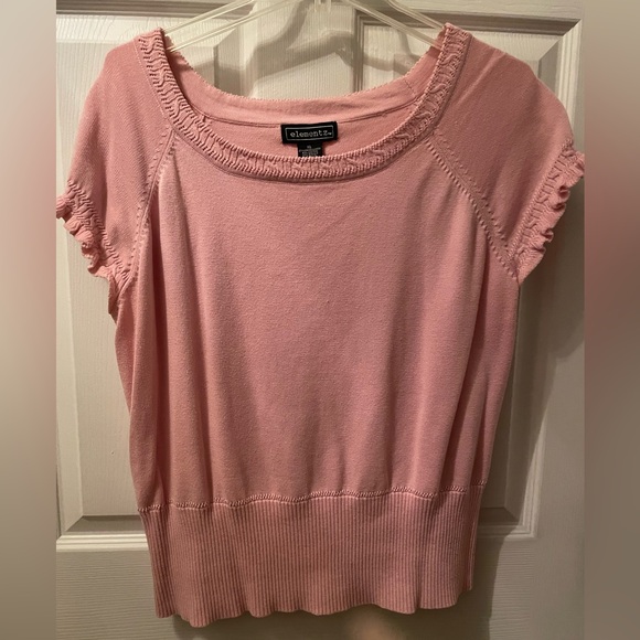 Plus XL 2Pc Set Pink Brown Linen Floral Tulip Flared Skirt - Picture 4 of 14